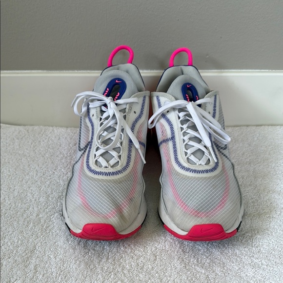 Nike Womens Air Max 2090 White/Pink Shoes Women Size 9.5 Pre-owned. - Picture 3 of 9